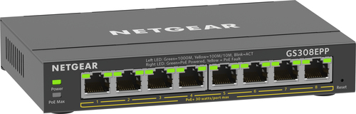 NETGEAR 8PT GE Plus Switch W/HI-PWR POE+