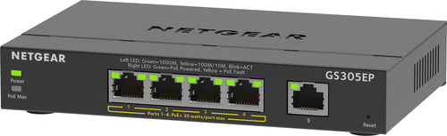 NETGEAR 5PT GE Plus Switch W/POE+