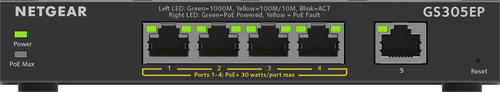 NETGEAR 5PT GE Plus Switch W/POE+