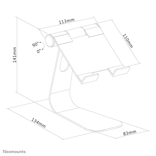 Neomounts DS15-050SL1 Tablet Stand Zilver, afbeelding 10