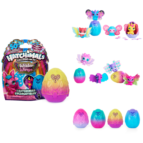 Hatchimals CollEGGtibles, Wilder Wings 1-Pack with Mix and Match Wings (Styles May Vary)