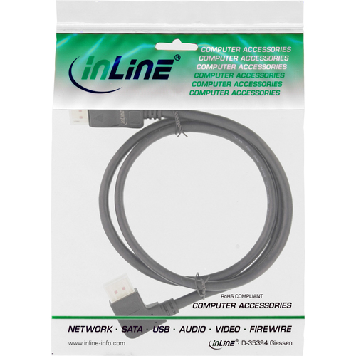 InLine 17153L DisplayPort kabel 3 m Zwart, afbeelding 2