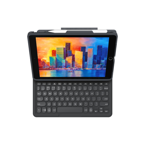 ZAGG Pro Keys Apple iPad 10.2 Black/Grey Swiss. Keyboard language: Swiss. Brand compatibility: Apple, Compatibility: iPad,