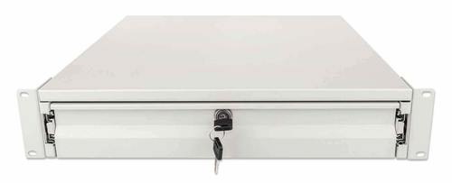 Intellinet 19" schuiflade 2HE afsluitbaar 466mm tief grijs, afbeelding 3