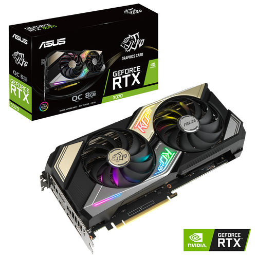 Specs Asus Ko Rtx3070 O8g Gaming Nvidia Geforce Rtx 3070 8 Gb Gddr6 Graphics Cards 90yv0fq2 M0aa00