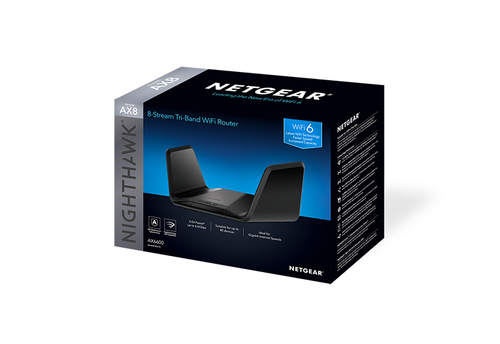 Netgear RAX70 Nighthawk Router SEM Fios Gigabit Ethernet TRI-BAND (2,4 GHZ / 5 GHZ / 5 Ghz) Preto