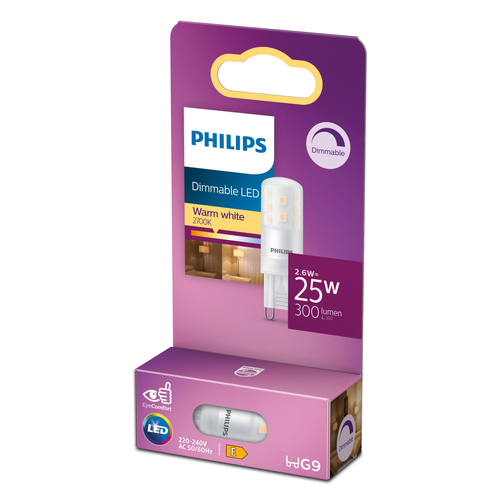 Philips 8718699766719 LED лампа Теплый белый 2700 K 2,6 W G9 E