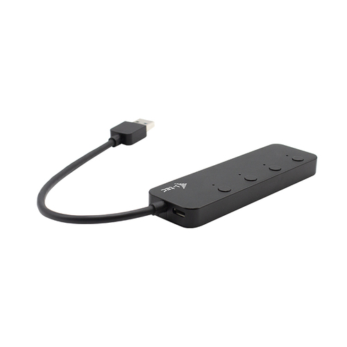 i-tec 4-Port USB 3.0 Metal USB-hub met individuele aan/uit schakelaars, afbeelding 3