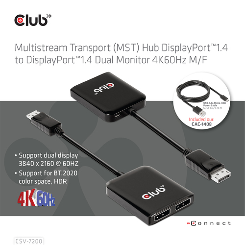 CLUB3D Multi Stream Transport (MST) Hub – image 5