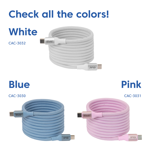 Club 3D Magnetische USB-C kabel, afbeelding 4