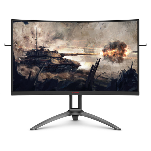 MONITOR GAMER AG323QCX2 CURVO AOC 32 PANEL VA / 144 HZ / TDR 1 MS / AMD FREE SYNC / COLOR NEGRO Y GRIS / HDMI / VGA / DISPLAYPORT / ASPECTO 169 / RESOLUCION 2560 X 1440 / BRILLO 400 CD/M2 AG323QCX2 - AG323QCX2