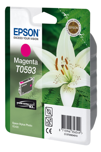 Original Epson T0593 Magenta Ink Cartridge - image 2