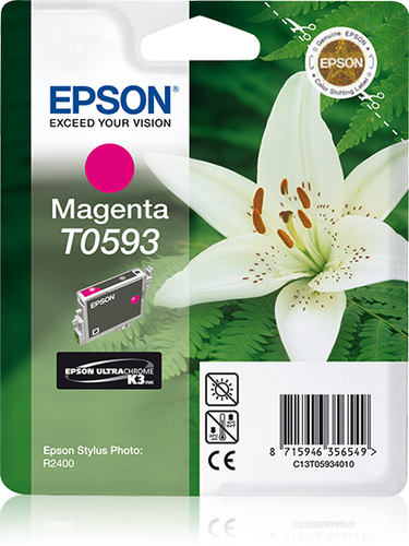 Original Epson T0593 Magenta Ink Cartridge - image 1