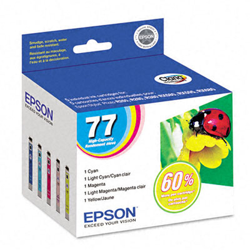 Epson T077920 Multi-Pack High Capacity Color Ink Cartridges