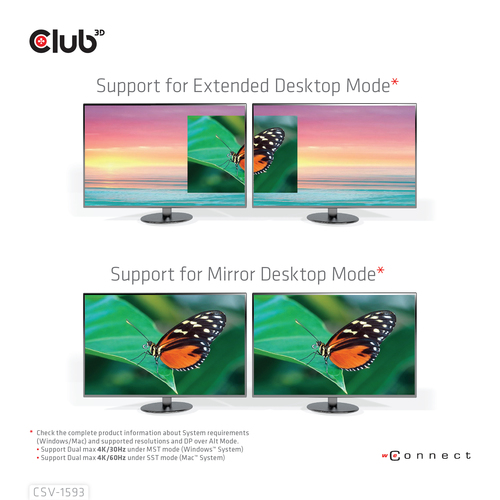 Club 3D USB 3.2 Gen1 Type-C 8-in-1 dockingstation, afbeelding 7