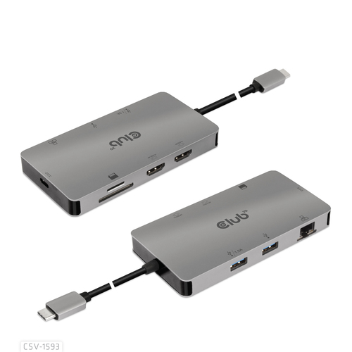 Club 3D USB 3.2 Gen1 Type-C 8-in-1 dockingstation, afbeelding 2