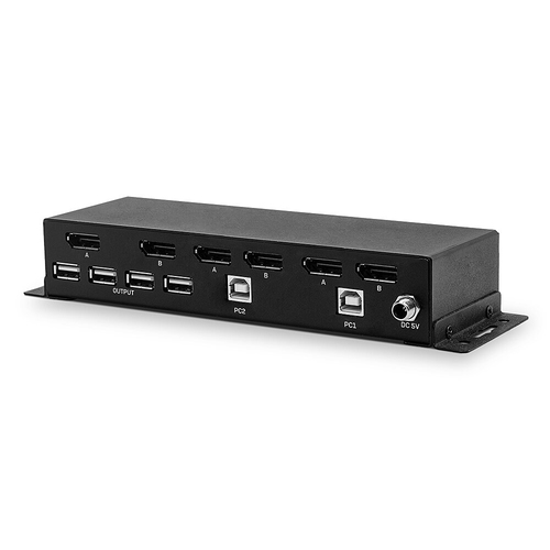 Lindy 2 Port Dual Head DisplayPort 1.2, KVM Switch, afbeelding 3