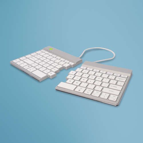 R-Go Tools Split Break keyboard Bluetooth QWERTY Nordic White