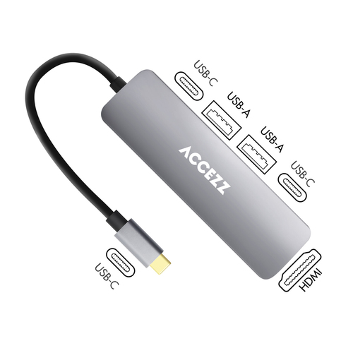 Accezz 5-in-1 USB-C Hub - 4K 30Hz Ultra HD, afbeelding 8