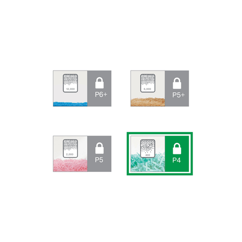 Leitz IQ Home Office P4 Papierversnipperaar Cross cut 4 x 40 mm 23 l Aantal bladen (max.): 5 vellen Veiligheidsniveau 4 Ook geschikt voor Nietjes, Paperclips – Foto 9 van 10