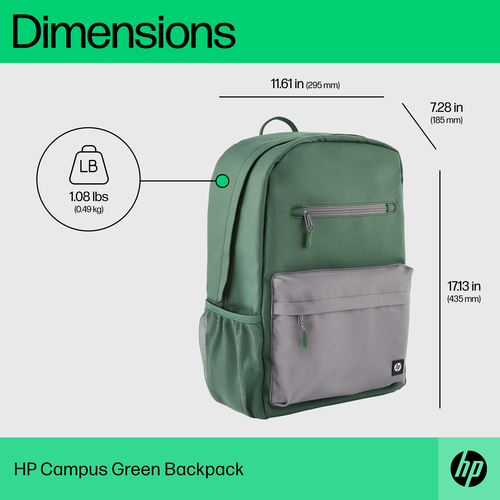 HP Campus Green Backpack – image 4