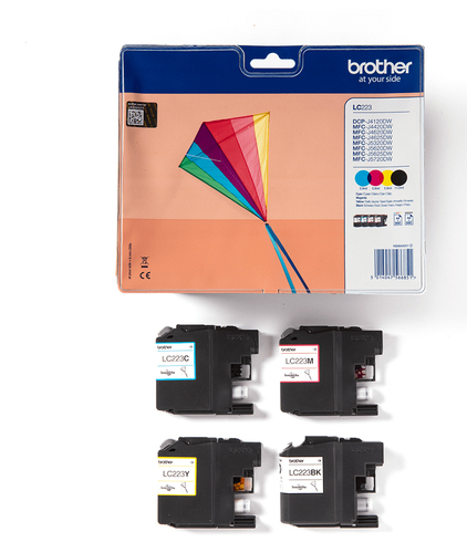 Original Brother LC223 Ink Cartridge Multipack (B/C/M/Y) - image 3