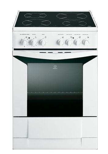 Indesit K6C51(W)/F cooker Freestanding cooker Electric Ceramic hob