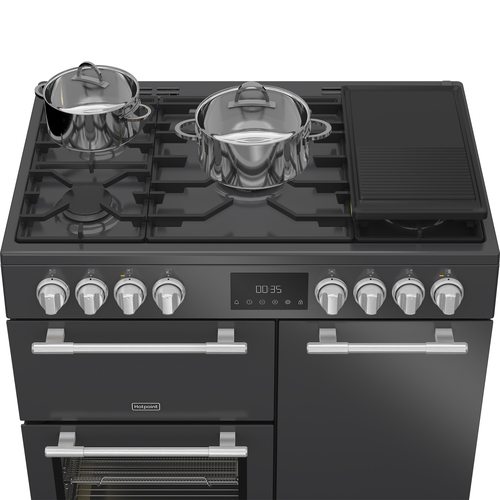 Hotpoint RH90FA20A cooker Range cooker Electric Gas Anthracite – image 5