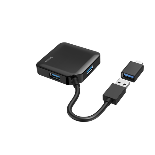 Hama 200116 USB hub 4 ports USB 3.0 Black - image 2