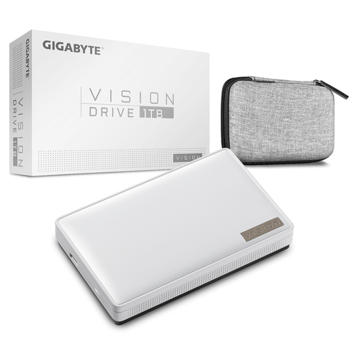 GIGABYTE Vision Drive 1TB USB Type-C 3.2 Gen 2 (3.1 Gen 2) Black, White