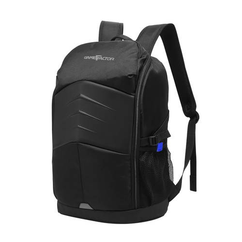 MOCHILA GAME FACTOR BPG300, 15.6", AMPLIA, 8 SECCIONES, NEGRA - BPG300