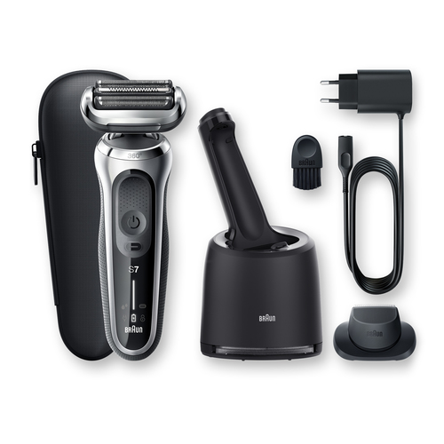 Braun Series 7 70-S7200CC raseerija mehele Foolium pardel Trimmer Must, Hõbe