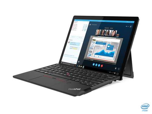 Lenovo ThinkPad X12 Detachable 20UV - Tableta - con teclado desmontable - Intel Core i5 - 1130G7 / hasta 4 GHz - Win 10 Pro 64 bits - Iris Xe Graphics de Intel - 8 GB RAM - 256 GB SSD NVMe - 12.3 IPS pantalla táctil 1920 x 1280 Full HD Plus - Wi-Fi 6 - negro - kbd español Latinoamérica - Lenovo