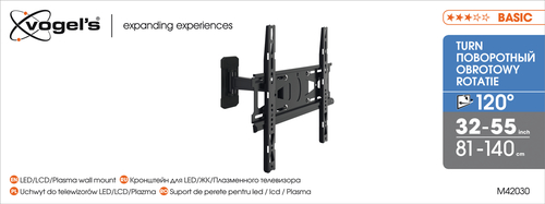 Vogel's M42030 TURN 120 WALL MOUNT 32-55 INCH – image 4