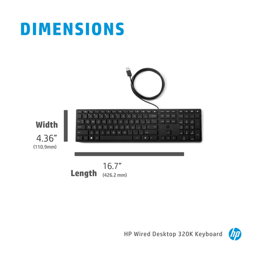 HP Wired Desktop 320K Keyboard – image 4