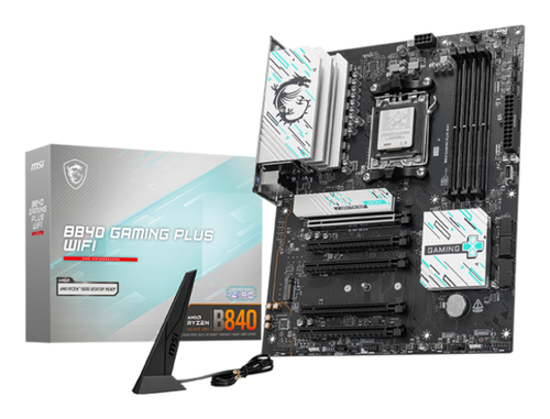 Msi B840 Gaming Plus WiFi Amd Motherboard, Black - image 1