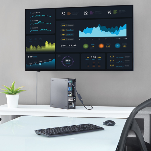 StarTech.com Adaptador DisplayPort a HDMI - Conversor de Vídeo DP a HDMI - 1080p - con Certificación VESA - Convertidor Pasivo Dongle DP a Monitor/Projector HDMI con Conector DP con Pestillo