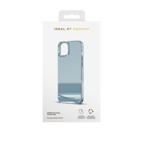 iDeal of Sweden Mirror Case iPhone 15 Plus Mirror Sky Blue – image 4
