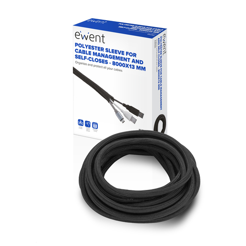 Ewent EW1561 organizador de cables Universal Pasacables Negro 1 pieza s