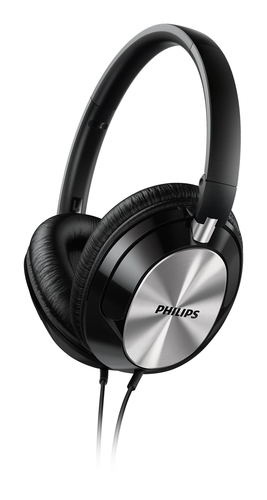 Philips FX4MSL/00 headphones/headset Wired Head-band Black, Silver