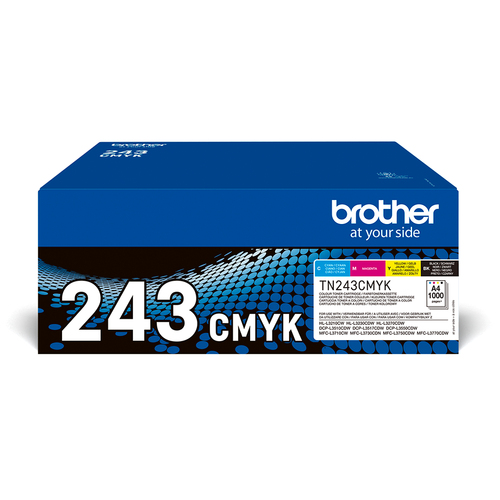 Brother TN-243CMYK Toner Bundle (Pack of 4) Cmyk TN243CMYK - image 1