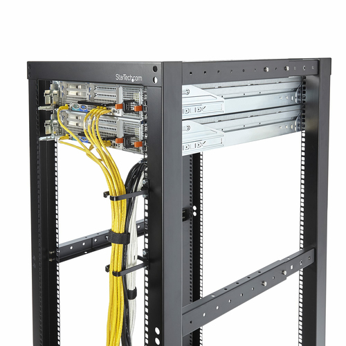 StarTech.com 5-Pack 1U Vertical Cable Management D-Ring Hooks, Cable Manager For 19" Server RacksCabinets, Network Rack Wire Organizers, Cable Guide, afbeelding 6