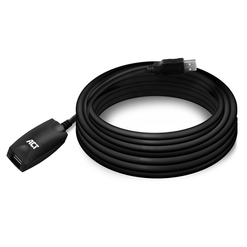 ACT AC6005 USB кабель USB 2.0 5 m USB A Черный