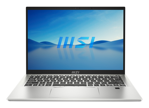 MSI Prestige 14H B12UCX-430UK Intel® Core™ i5 i5-12450H Ноутбук 35,6 cm (14") Full HD+ 16 GB LPDDR5-SDRAM 512 GB Твердотельный накопитель (SSD) NVIDIA GeForce RTX 2050 Wi-Fi 6E (802.11ax) Windows 11 Home Серебристый