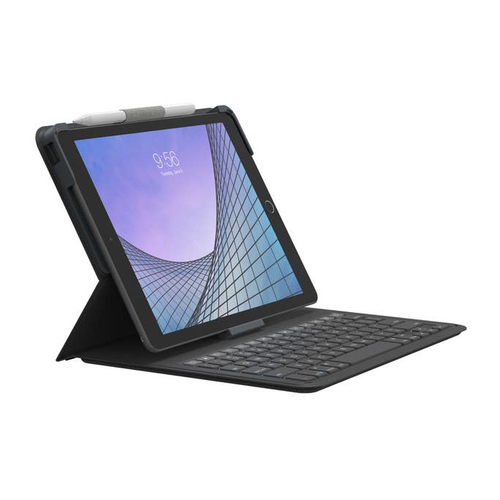 103006575 ZAGG Messenger Folio 2 - Caja de teclado y folio - retroiluminación - Bluetooth - QWERTY - EE UU - para Apple 102-inch iPad 105-inch iPad Air 3ª generación 105-inch iPad Pro