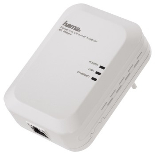 Hama Powerline LAN Adapter, 85 Mbps