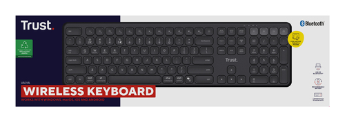Trust Vaiya keyboard Universal USB + RF Wireless + Bluetooth AZERTY Belgian Black – image 7