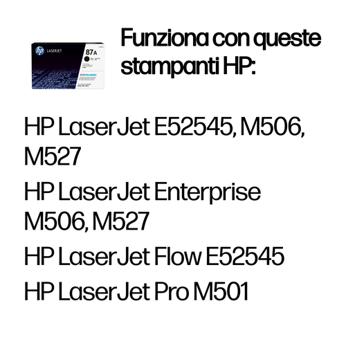 HP 87A – Toner nero originale
