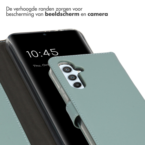 Selencia Echt Lederen Bookcase Samsung Galaxy A54 (5G) - Air Blue, afbeelding 4