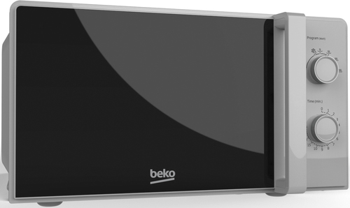Beko Compact Solo MOC20100SFB 20 Litre 24cm High, Freestanding Small Standard Microwave Oven - Silver - image 3